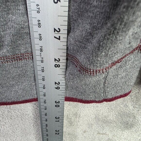 Mens Polo Ralph Lauren Reversible Gray & Burgundy 1/4 Zip Pullover Sweatshirt M - Picture 8 of 9